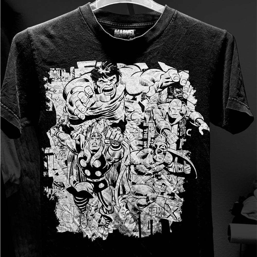 Marvel Black Graphic T-Shirt